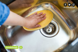 چگونه سینک آشپزخانه را تمیز و درخشان کنیم؟